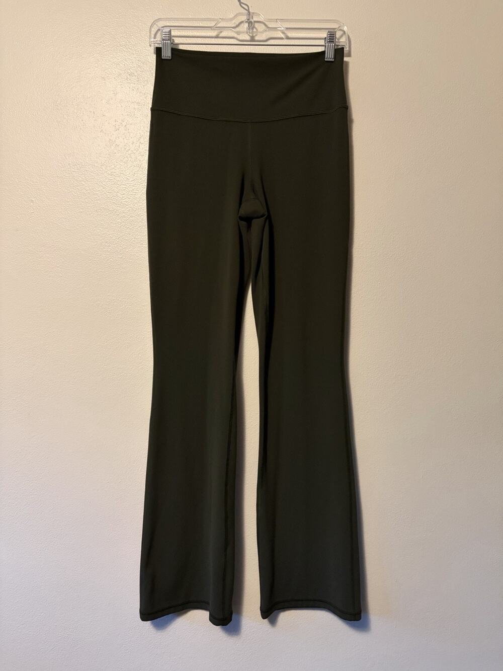 Athleta Women’s Transcend Slim Pant Green High Rise Bootcut Yoga Leggings Large